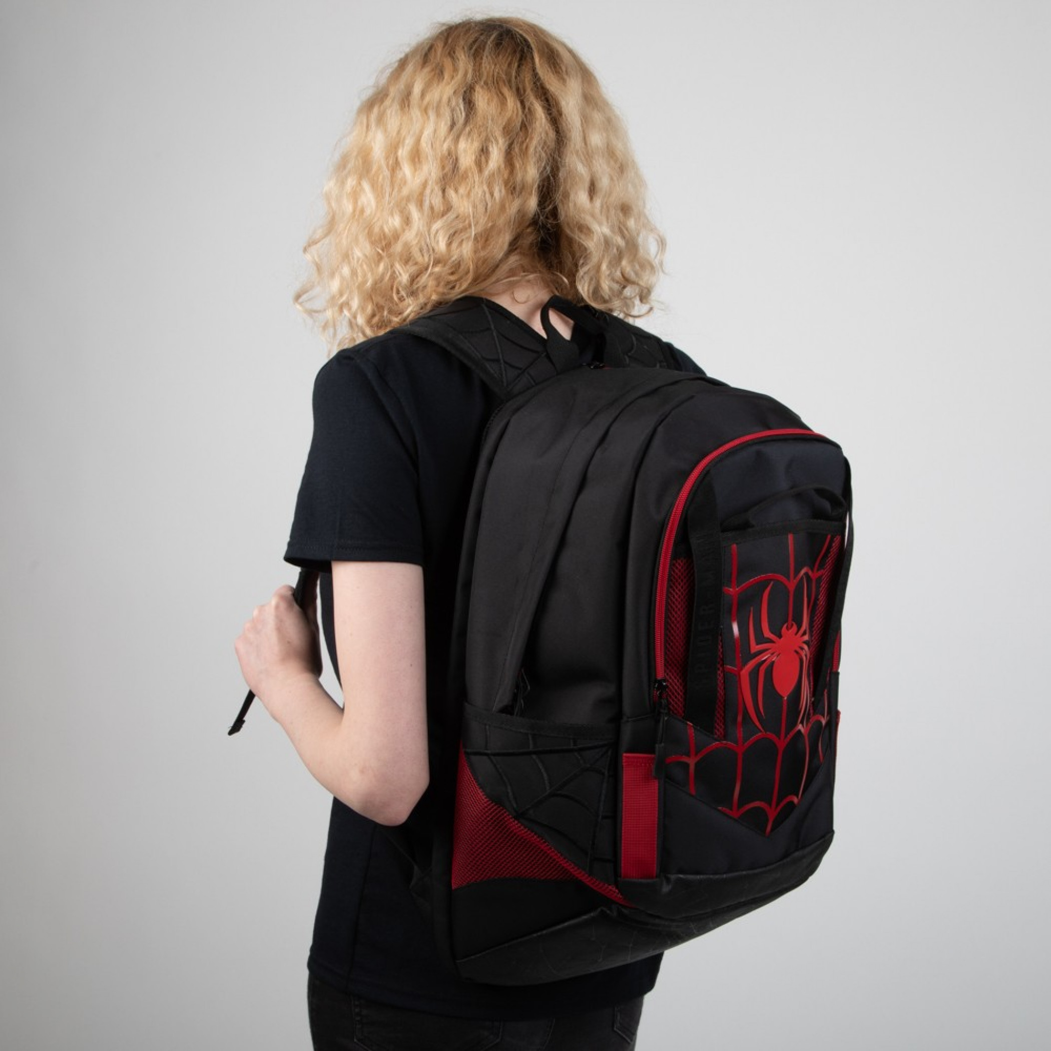 Spider-Man Black and Red Laptop Backpack